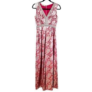 Vintage 1960s Union Made Brocade Wide Leg Jumpsuit